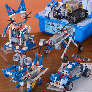 9686可编程机器人积木套件科教动力机械齿轮教具益智拼装 玩具男孩