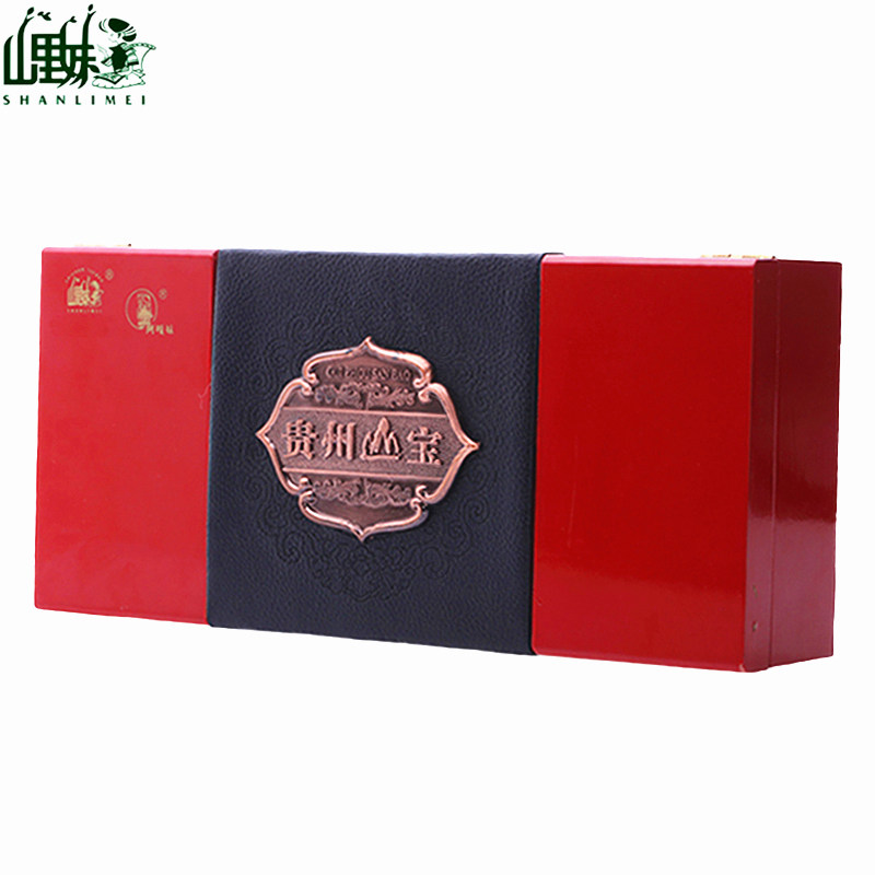 山里妹 贵州三宝300gX1盒包邮 贵州特产 灵芝 天麻 杜仲 礼盒
