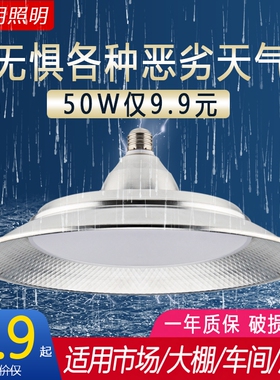 led工矿灯工厂车间厂房大功率超亮照明灯e27螺口仓库节能工程用