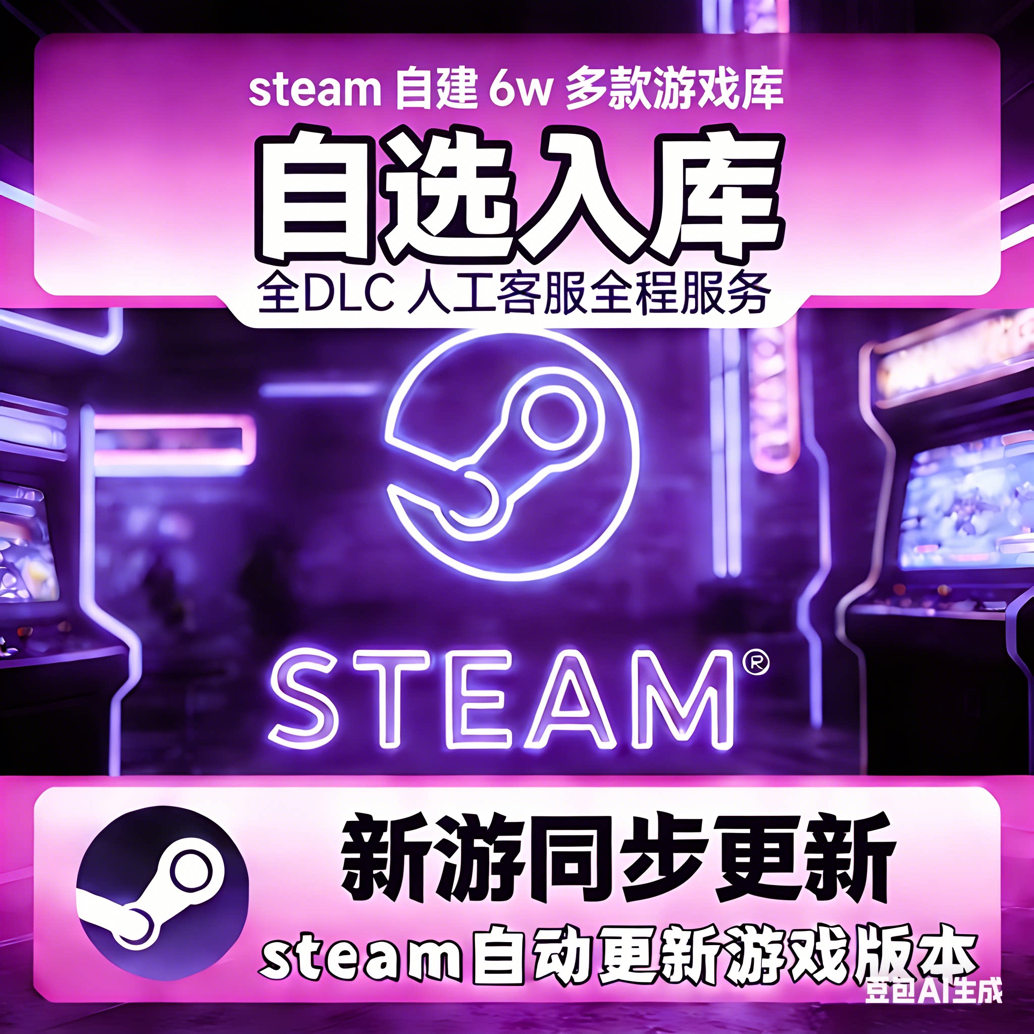 「永久入库」超多超全steam激活码cdkey不分区电脑游戏pc送修改器
