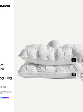 伊伊爱YDHJC230793扭花羽丝绒枕—高枕48*74cm