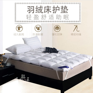 伊伊爱D02000175五星宾馆酒店防羽布床护垫30白鸭绒褥子180*200cm