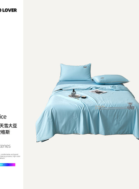 伊伊爱澳棉100支天雪大豆绣花夏被200*230cm/4斤 /BZ0TDC2301107