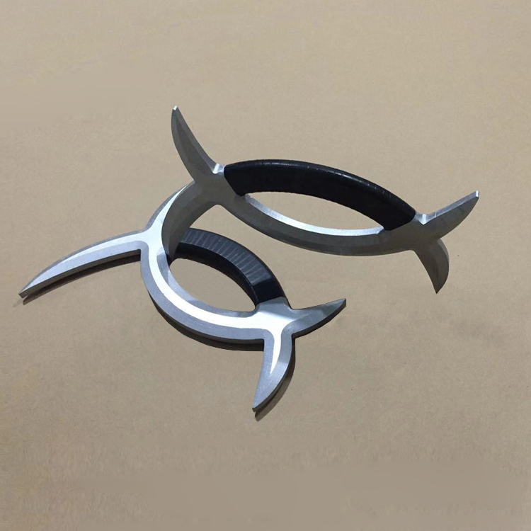 八卦子午鸳鸯钺表演木质武器道具