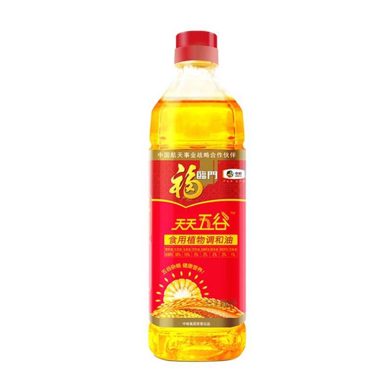 福临门天天五谷食用植物调和油(配方升级)900ml 五谷杂粮健康营养