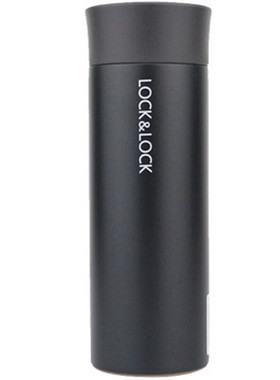 乐扣乐扣 绮丽保温杯 不锈钢带茶隔水杯子 LHC4018 黑色/红色