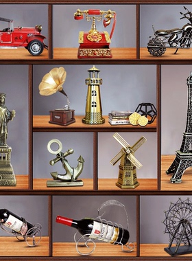 玄关小摆设酒柜装饰品