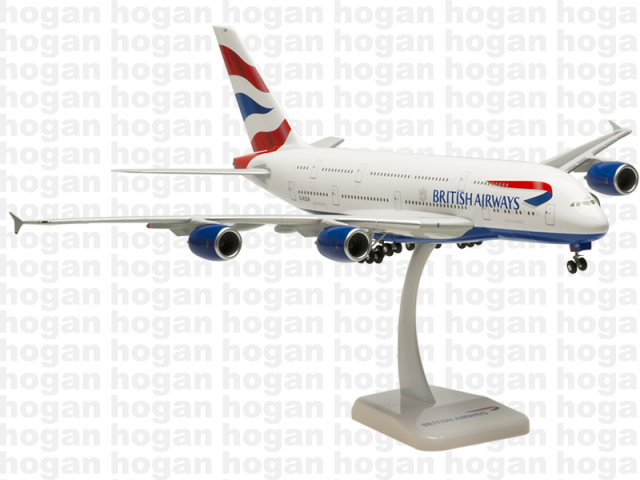 hogan 1:200 英国航空 Airbus A380 G-XLEA飞机模型  货号0298GR