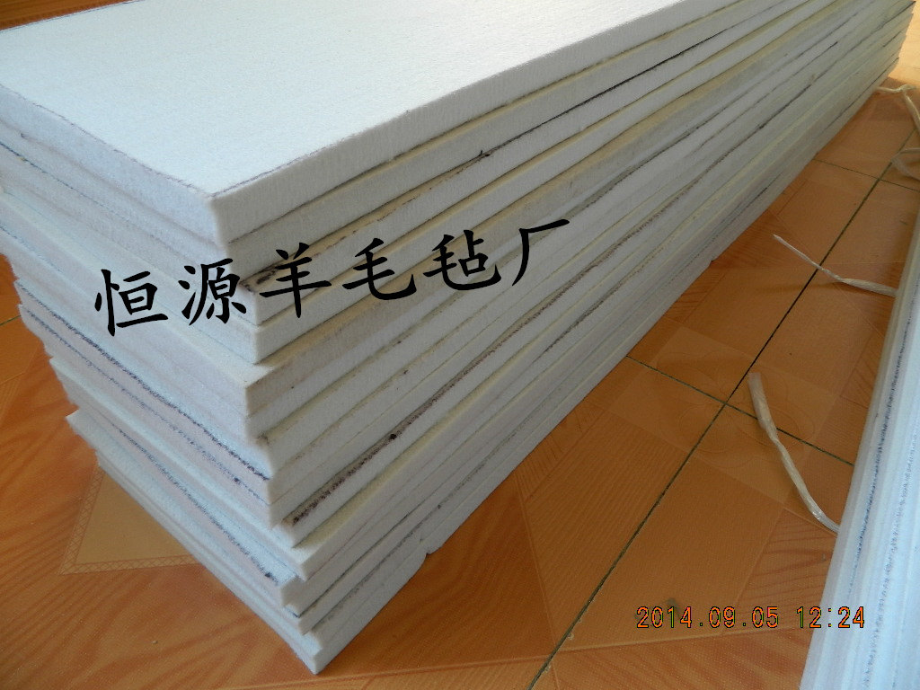 毛毡吸油毡纯工业毡垫子高密度耐磨1*1米 30mm厚羊毛毡抛光轮毡