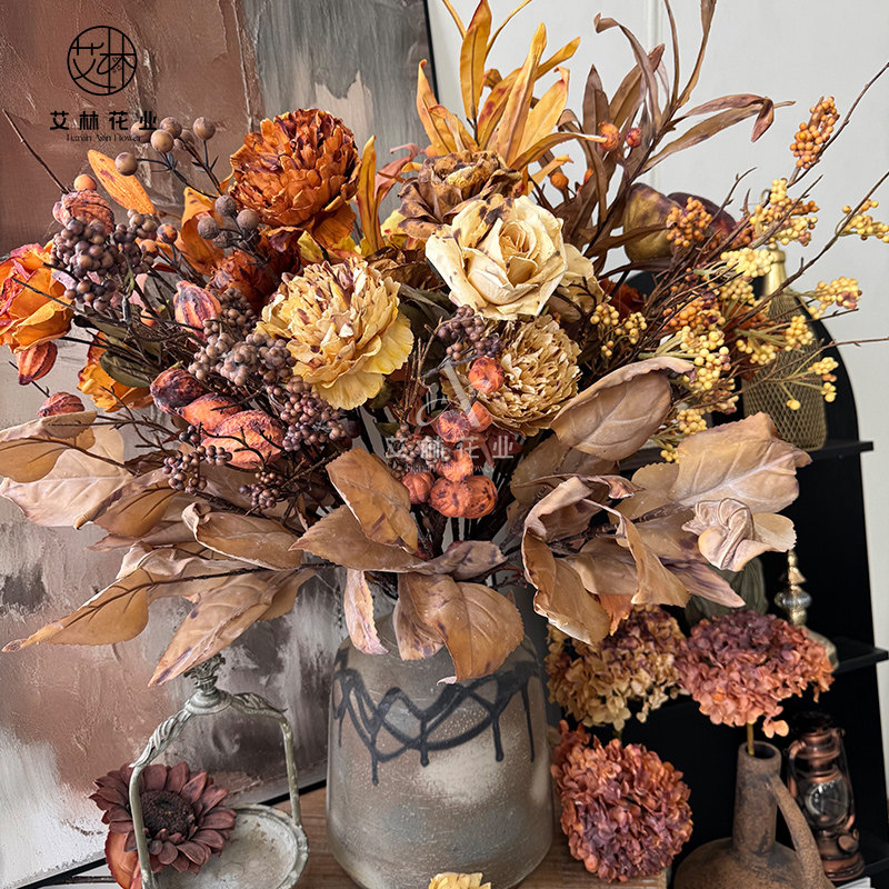 侘寂风系列多款组合花材仿真花家居软装婚庆装饰仿真果实向日葵,家居饰品,仿真花/假花,淘宝优惠券,粉丝福利购,淘宝优惠卷