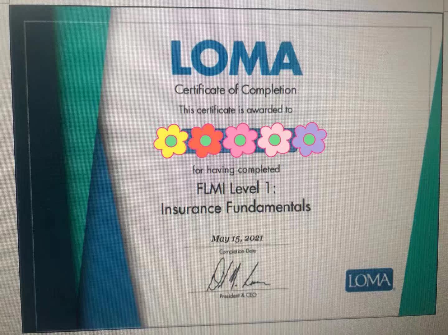 loma美国寿险管理材料考试