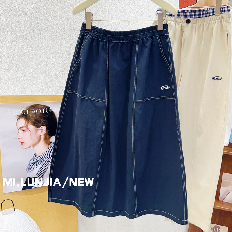 自留强推荐100%棉工装裙半身裙