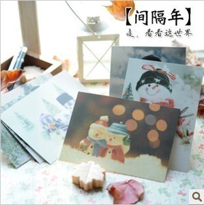 【间隔年】摄影明信片 you are my snow man 6张入