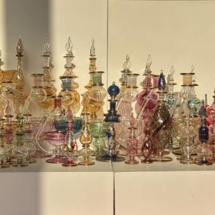 「埃及手工精油瓶」香水玻璃摆件手工蜡烛香薰灯立体节日礼物孤品