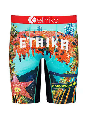 ethika涂鸦印花流速干美式潮男弹力时尚五分内裤潮人穿搭内裤ins