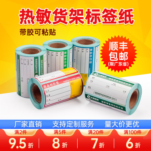网百货架商品超市药店物价标签