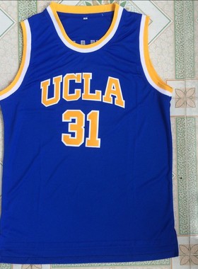 NCAA加州大学洛杉矶分校31号米勒 蓝色刺绣篮球服球衣