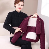 护颈护腰坎肩加厚背心 保暖夹棉马甲妈妈装 中老年冬装 德绒护肩长袖