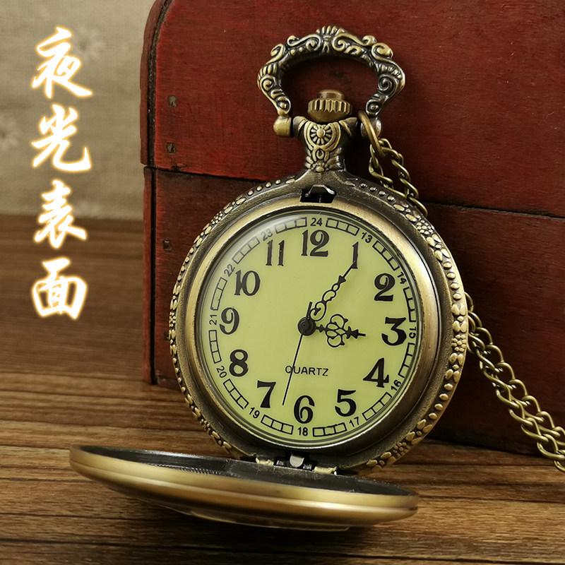 Wholesale price Soviet pocket watch for men, Soviet retro men's flip cover, veteran discharge souvenir, gift for comrades-in-arms thumbnail 4