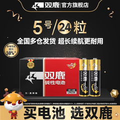 双鹿新精品5号7号碱性干电池1.5v儿童玩具闹钟无线鼠标话筒电视遥控器电池正品包邮批发耐用型