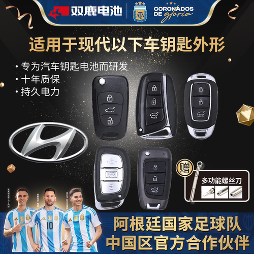 双鹿汽车钥匙纽扣北京现代