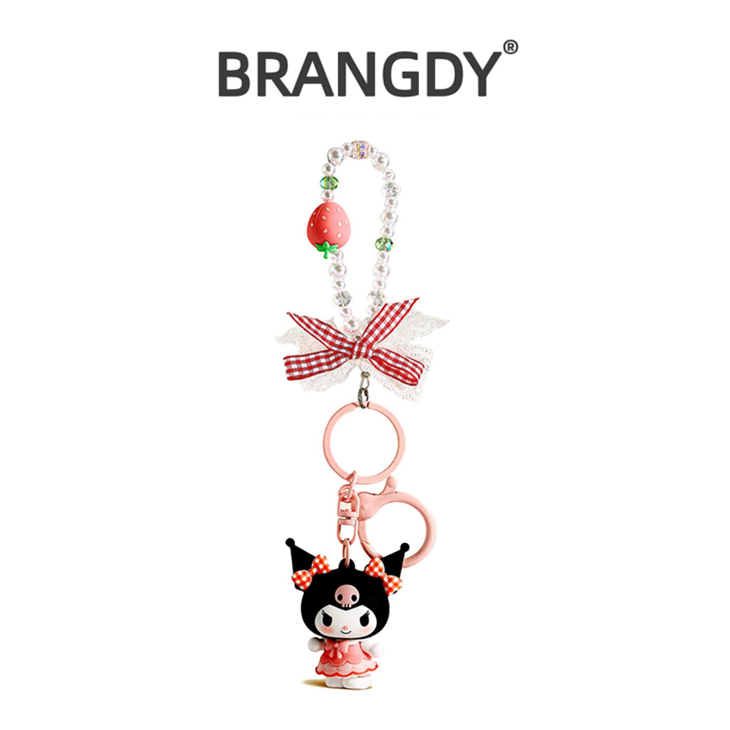 英国BRANGDY 正版hellokitty精致高级感钥匙扣sanrio可爱公仔KT猫