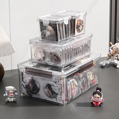 某某周边婚谷木灵徽章套组二次元动漫吧唧收纳盒防潮透明密封盒
