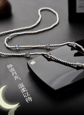 天然草莓晶泰国佛牌纯银链子