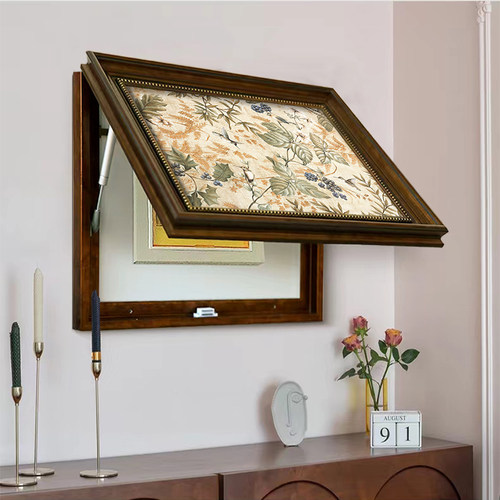 【免打孔电表箱画】遮挡美化挂画