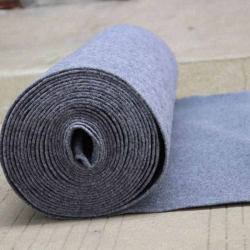 灰色地毯加厚耐磨商用办公室家用楼梯防护拍照加厚拉绒红地毯开业