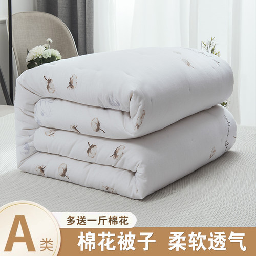 新疆棉花加大春秋冬季定做双人被