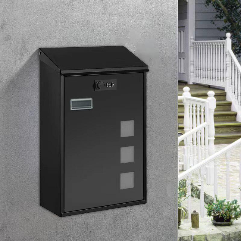 固盾室外挂墙信箱家用钥匙锁新款密码锁创意个性时光意见箱信件箱