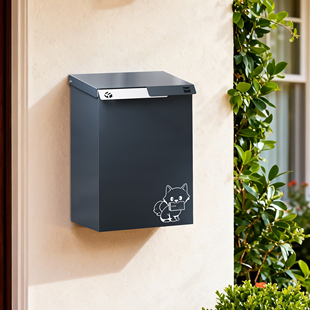 固盾小区户外钥匙锁包裹报纸信箱收纳盒中小件快递室外邮筒信报箱