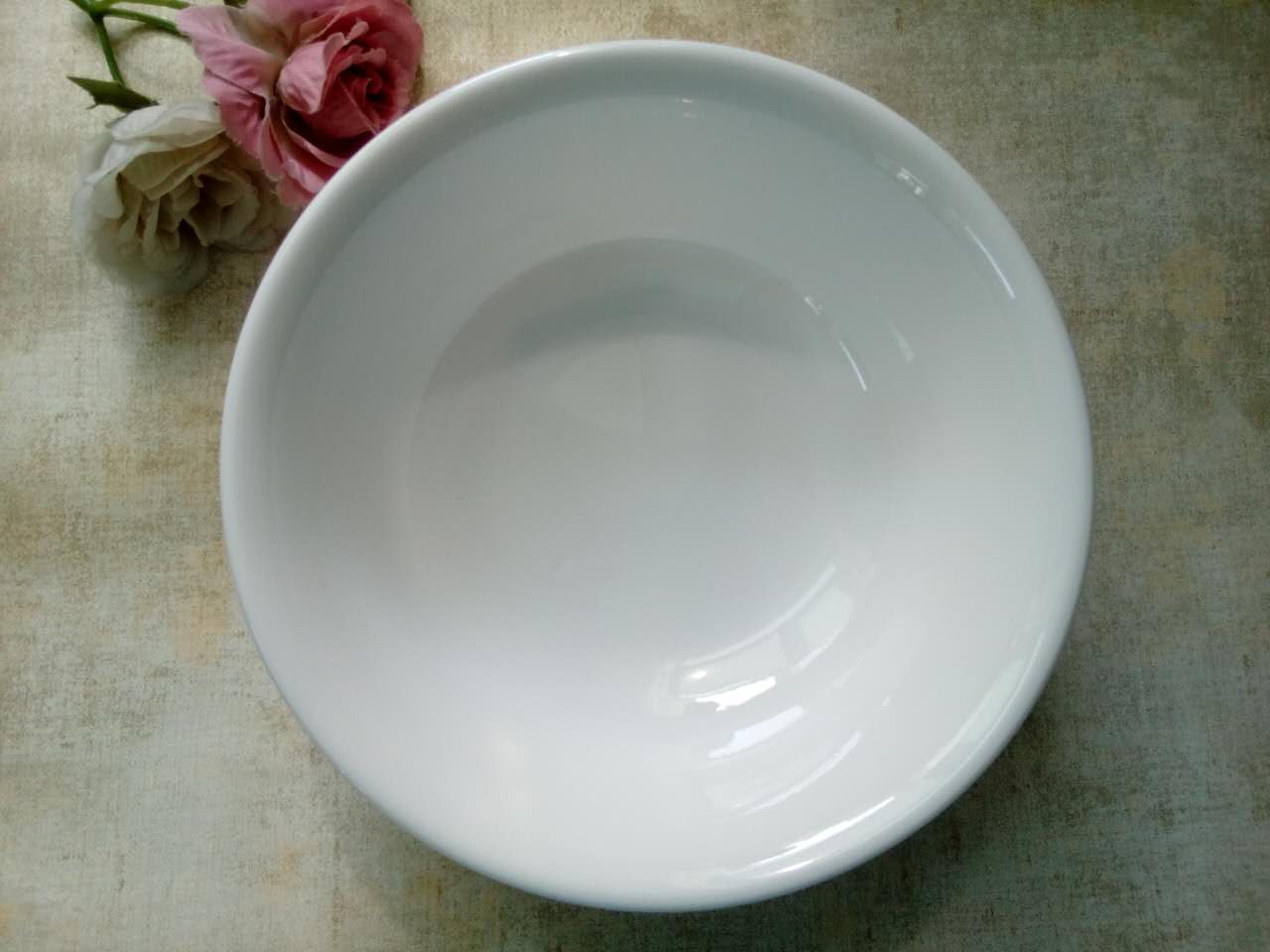 康宁美国进口玻璃餐具纯白汤饭碗