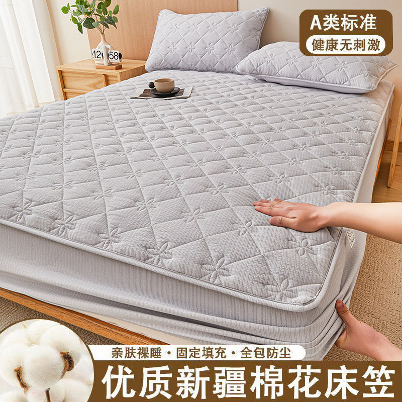 定制任意尺寸新疆棉花床笠1.1*1.3*1.4*1.6*1.9m榻榻米床垫保护套图片