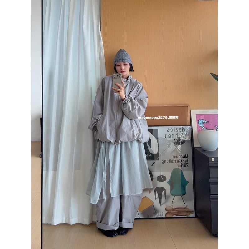 猫姐推荐｜2026春宽松立领拉链花苞夹克外套+网纱屁帘+休闲裤套装,女装/女士精品,时尚套装,淘宝优惠券,粉丝福利购,淘宝优惠卷