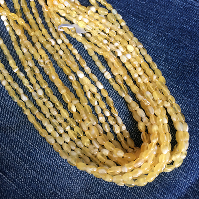 金绞白米珠散珠金绞蜜白蜜珠子白花蜜花白蜡散珠轮条4-6mm毫米珠