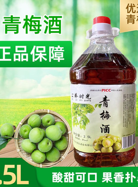 青梅酒果酒5斤桶装原汁果酒