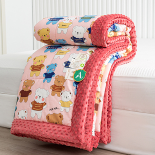 a类纯棉安抚豆豆被可机洗空调被夏季儿童官方旗舰店夏凉被全棉婴A