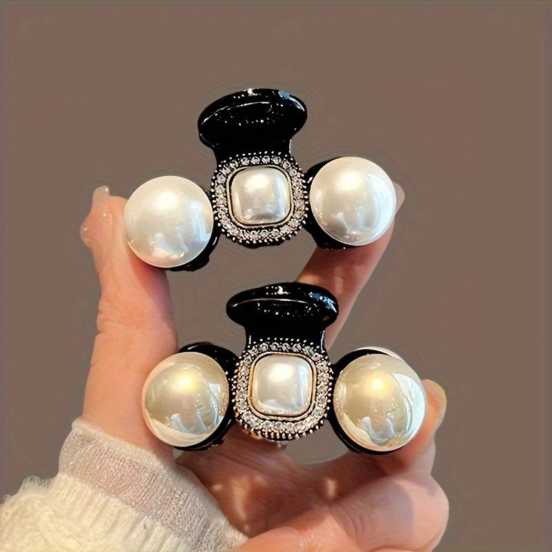 韩版复古气质珍珠发夹女网红盘发抓夹马尾夹简约鲨鱼夹时尚头饰,饰品/流行首饰/时尚饰品新,民族风发饰,淘宝优惠券,粉丝福利购,淘宝优惠卷