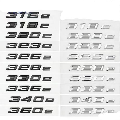 适用新款车标贴316e 320e 325e330e 335e 340e 汽车排量尾标