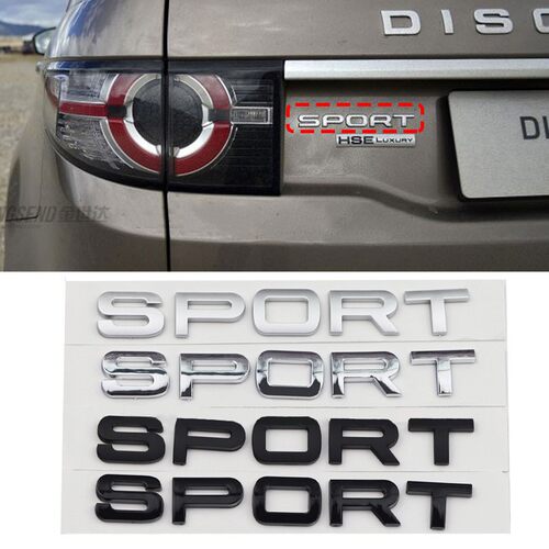 适用发现神行SPORT 车标揽胜运动后尾标改装字标英文标车标贴