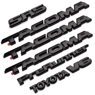 TACOMA覆盖车标 适用于丰田塔库玛3D立体贴标 皮卡V6 4X4 SR5覆盖