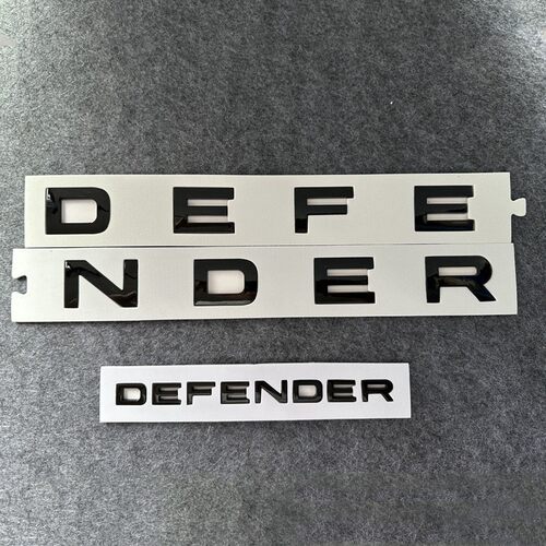 适用20-23款DEFE NDER卫士引擎盖字母前后标车贴暗黑尾标改装