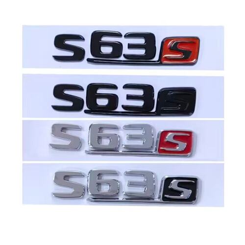 适用于C级E级GLS63sE63sC63s字母标后尾AMG字标改装黑色车贴