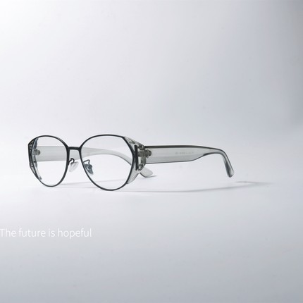 轻奢风格防蓝光眼镜可配近视拼接元素小众超薄平光镜个性眼镜框架