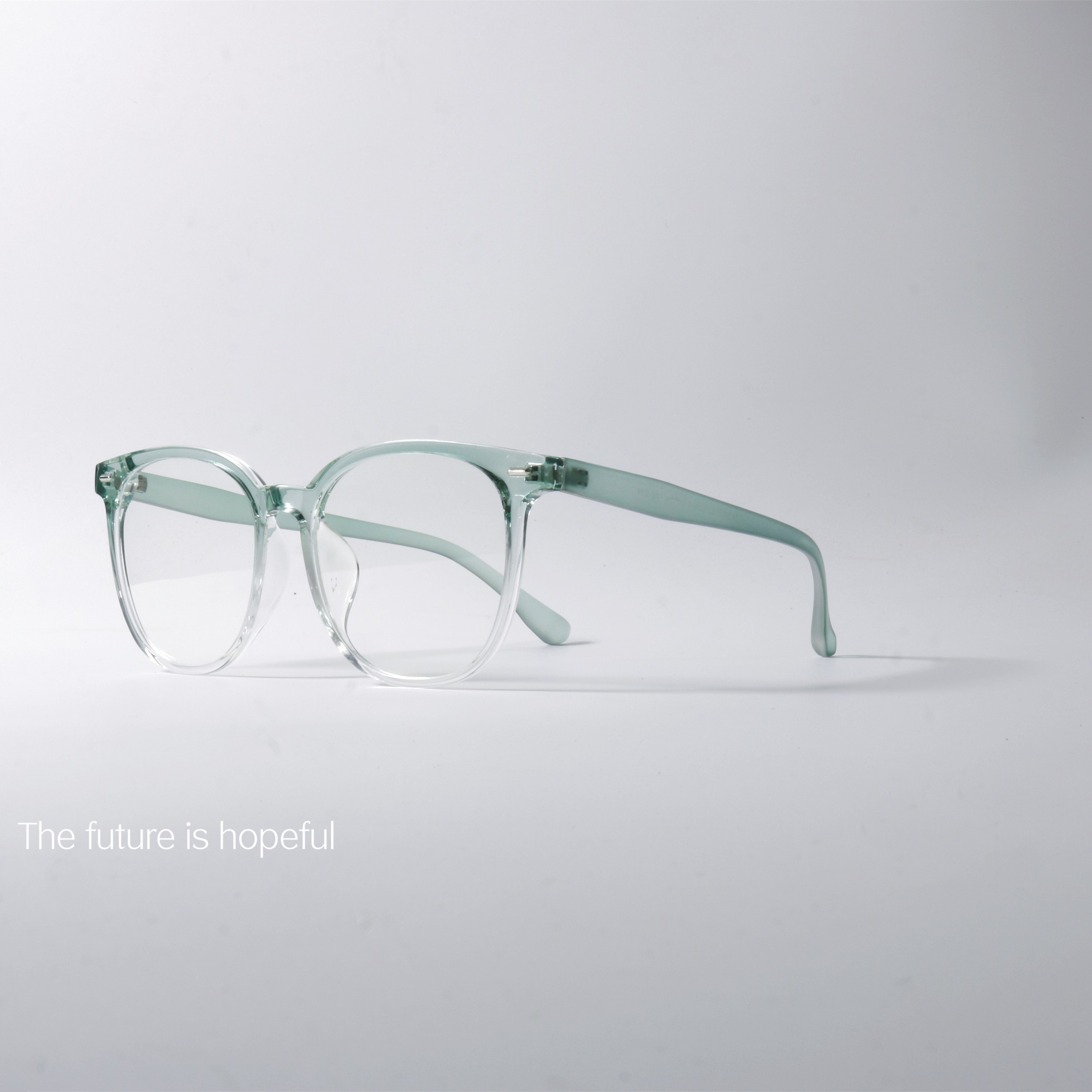 小清新渐变色大框防蓝光眼镜TR90材质小众配色学生可配近视镜框架