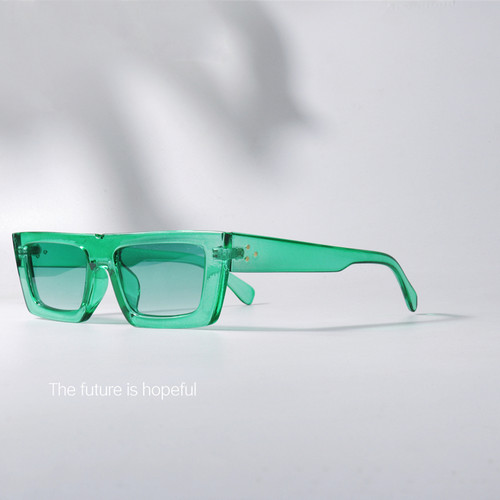 独特绿色UV400简约设计太阳眼镜