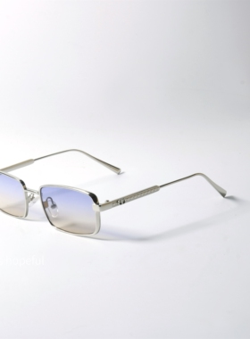 金属窄框渐变色太阳眼镜