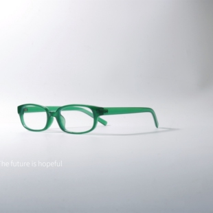 极简窄框绿色平光眼镜防蓝光可配近视复古风格 学生镜框架